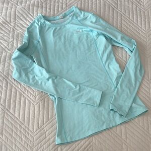 Under Armour Light Blue Long Sleeve Athletic Shirt